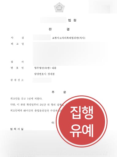 [12대중과실처벌 방어 사례] 대륜의 조력으로 12대중과실처벌 방어 성공